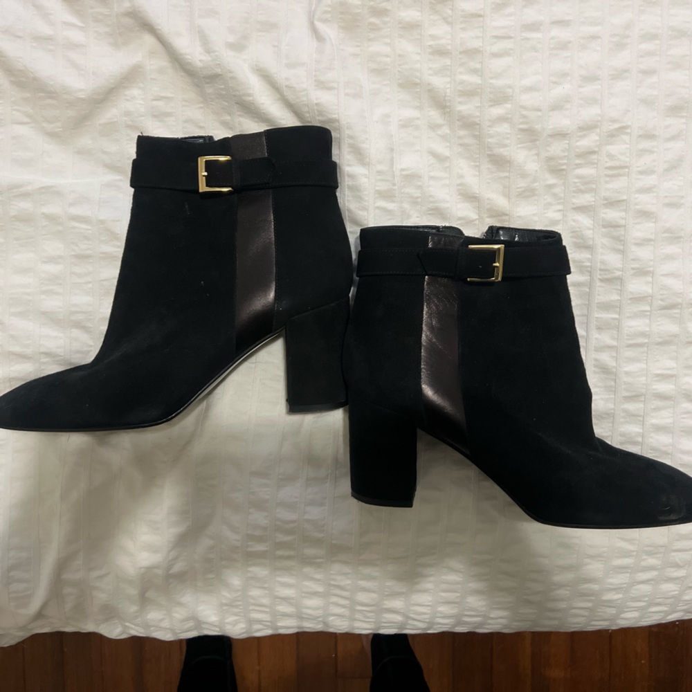 Kate Spade Black Suede Booties